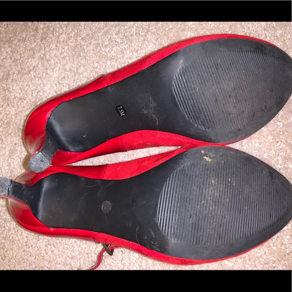 Style & Co Cherry Red Heels 🍒 - Picture 3 of 7